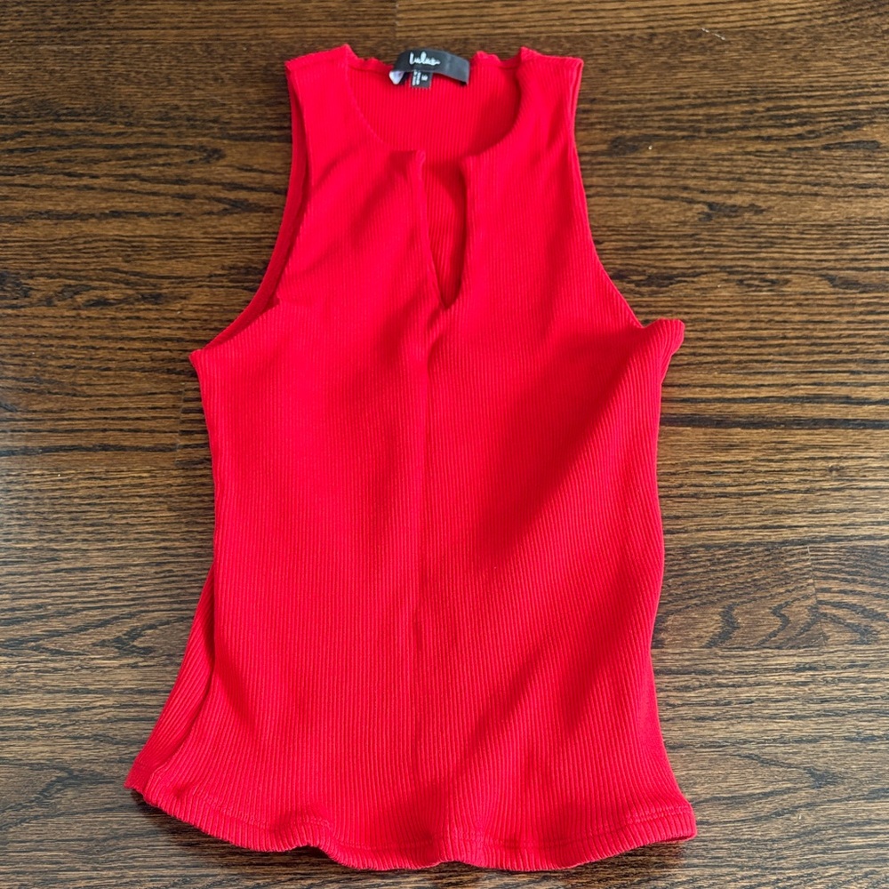 Lulu's Bold Red Tank Top